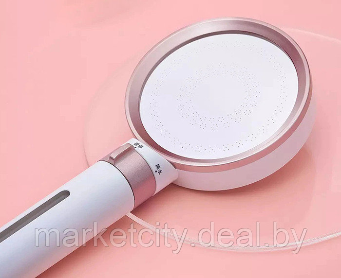 Лейка для душа dIIIb Dechlorination Pressurized Beauty Shower DXHS004-3 розовый, черный - фото 3 - id-p158489997
