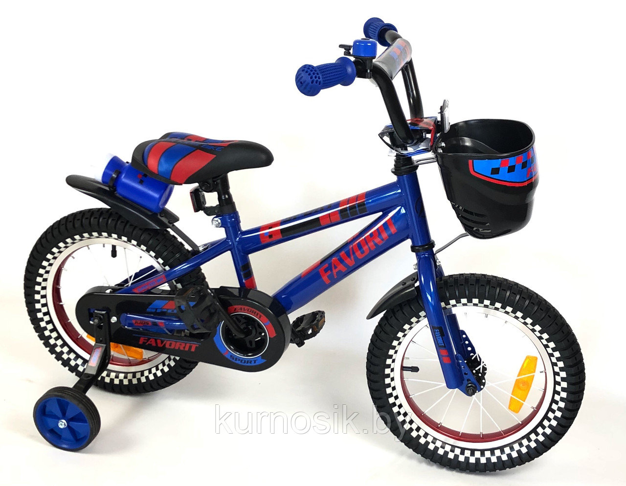 Детский велосипед Favorit NEW SPORT 14" (от 3 до 5 лет) синий - фото 1 - id-p35756595