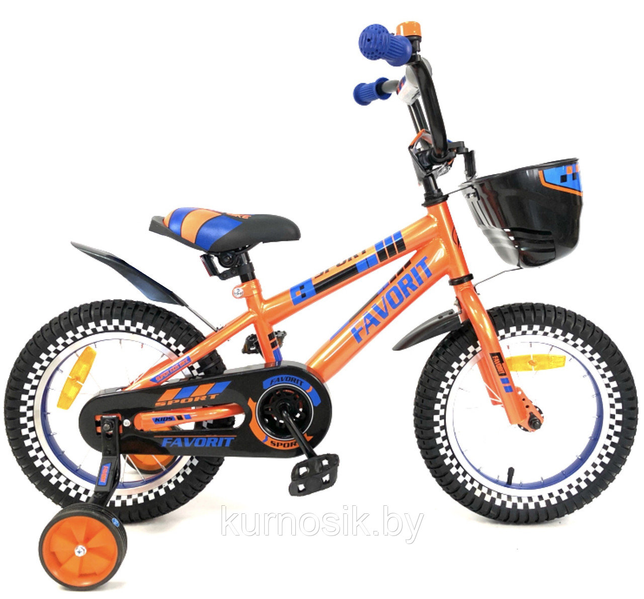 Детский велосипед Favorit NEW SPORT 14" (от 3 до 5 лет) синий - фото 2 - id-p35756595