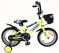 Детский велосипед Favorit NEW SPORT 14" (от 3 до 5 лет) синий Желтый