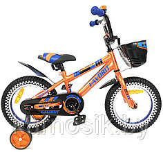 Детский велосипед Favorit NEW SPORT 14" (от 3 до 5 лет) синий Оранжевый