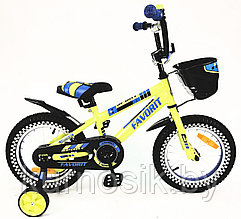 Детский велосипед Favorit NEW SPORT 14" (от 3 до 5 лет) желтый