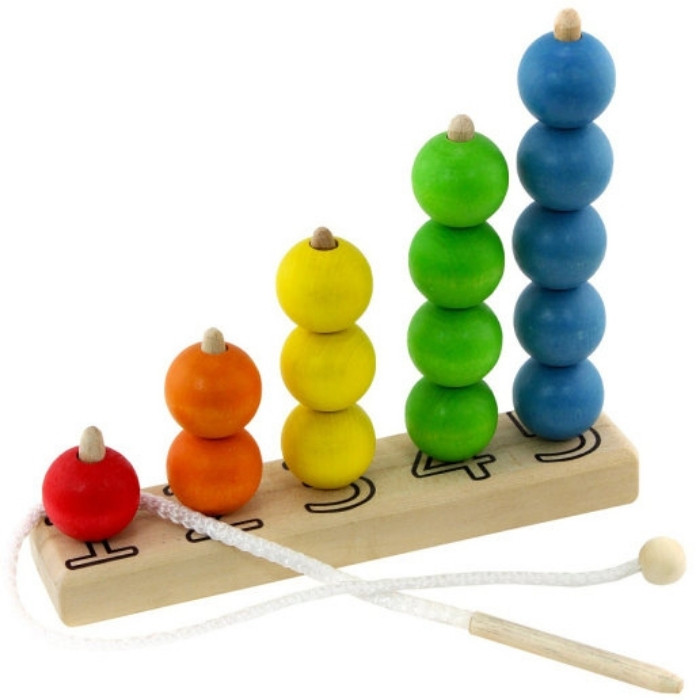 Развивающая деревянная игрушка "Разноцветный счёт" ULANIK