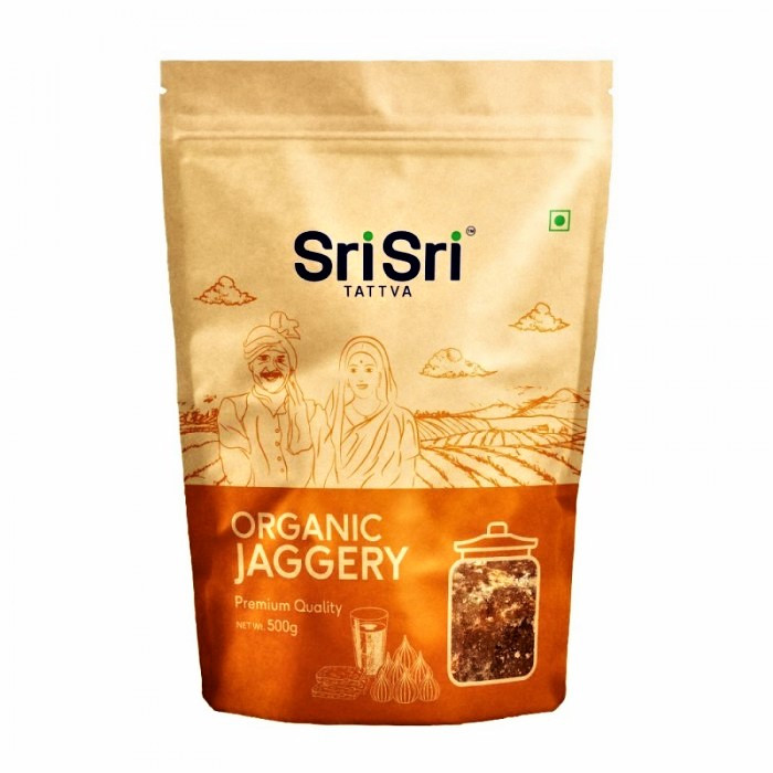 Сахар Тростниковый Органический Шри Шри, Organic Jaggery Sri Sri Tattva, 500 г - фото 1 - id-p158506956