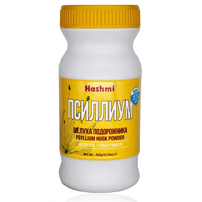 Псиллиум, шелуха подорожника молотая (мука) Hashmi Psyllium Husk Powder, 350 г