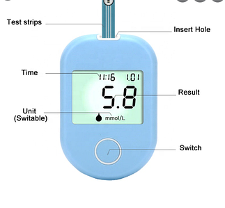 Глюкометр Blood Glucose Meter XG803 (для измерения уровня глюкозы в крови 50 ланцетов 50 тест-полосок)