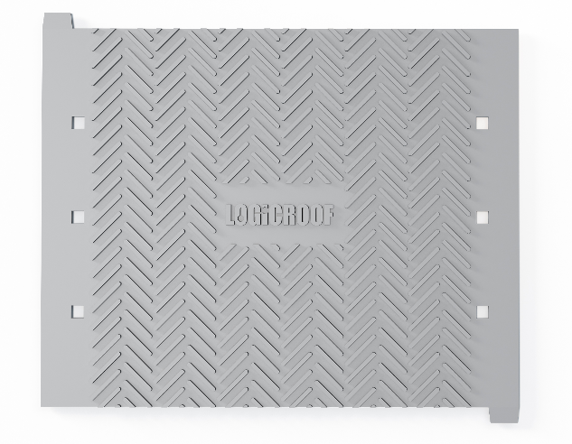 ПВХ Logicroof Walkway Puzzle дорожка серая 0,6*0,6м
