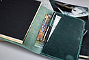 Блокнот-органайзер из натуральной кожи "Джордж Вашингтон" А5 - цвет изумруд, фото 8