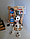 Игрушка деревянная на пружинке Собака с пятнышками ULANIK, фото 2