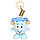 Игрушка деревянная на пружинке Игрушка Вознесенск Барашек голубой ULANIK, фото 2