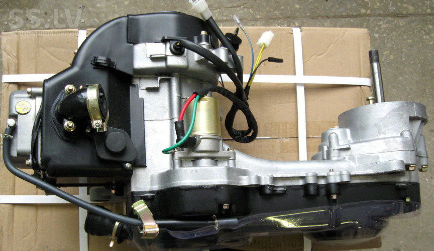 Двигатель в сборе 150куб 157QMJ (13"; колесо) под два амортизатора - фото 3 - id-p155205479