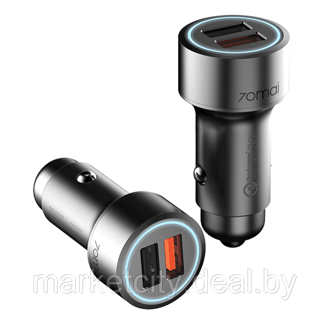 Автомобильное зарядное устройство Xiaomi 70mai QC3.0 Midrive CC02 - фото 5 - id-p158573480