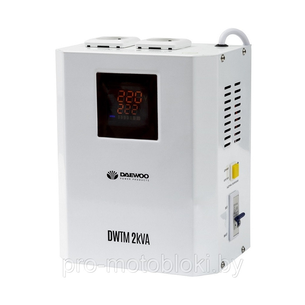 Стабилизатор напряжения настенный DAEWOO DW-TM2kVA - фото 1 - id-p158585542