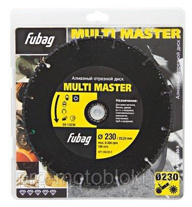 Круг алмазный Multi Master D 230х22,2х4,5 мм FUBAG 88230-3