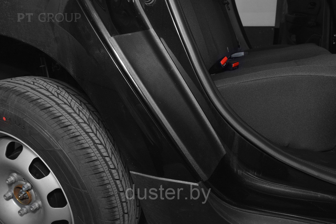 Накладки в проёмы задних дверей на арки (ABS) Renault Duster 2021- PT GROUP (оригинал) - фото 2 - id-p158586801