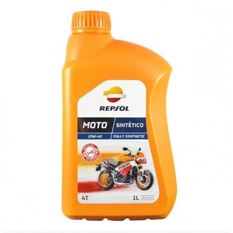 Синтетическое моторное масло Repsol Moto SINTETICO 4T 10W40 1 л  RP163N51