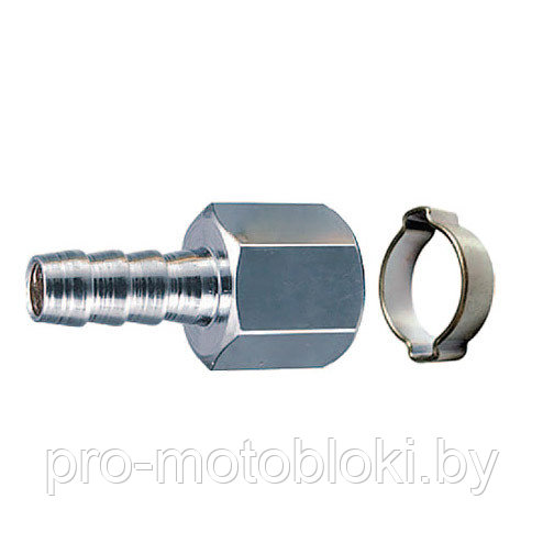 Переходник FUBAG 1/4 "F - елочка 6 мм с обжимным кольцом - фото 1 - id-p158582475