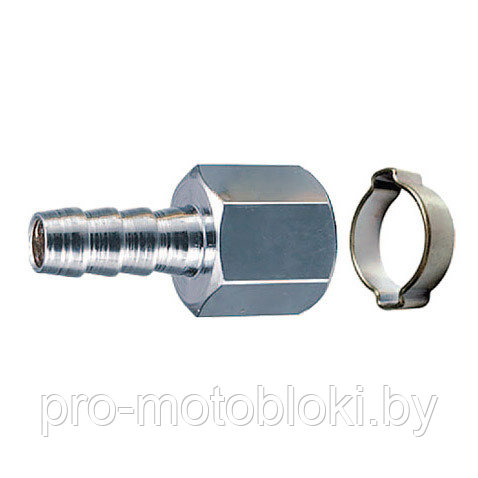 Переходник FUBAG 1/4 "F - елочка 8 мм с обжимным кольцом - фото 1 - id-p158582477