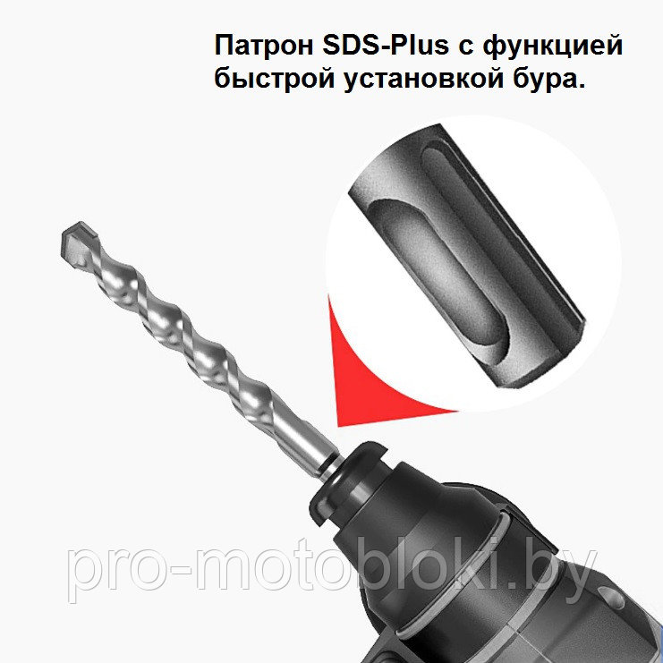 Перфоратор аккумуляторный Zitrek Destroyer Pro SET 2 - фото 2 - id-p158585877