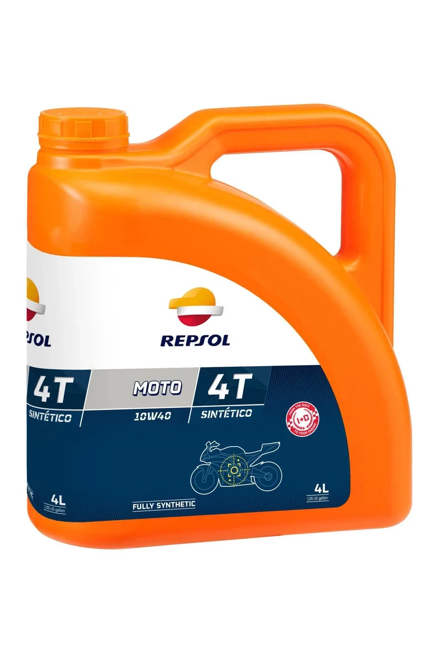 Синтетическое моторное масло Repsol Moto SINTETICO 4T 10W40 4 л  RP163N54