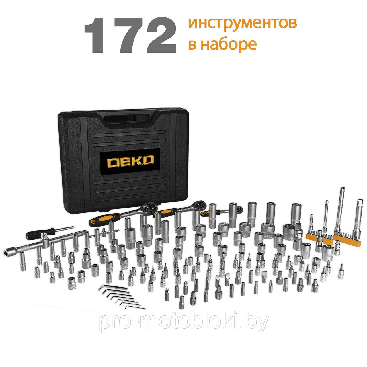 Набор инструмента для авто DEKO DKMT172 SET 172 - фото 2 - id-p158584904