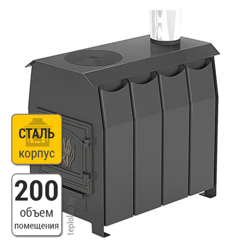 Везувий Комфорт 200 (ДТ-З) печь отопительная - фото 1 - id-p158586719