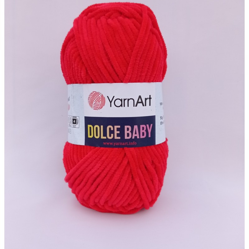 Пряжа Ярнарт Дольче Бейби (Yarnart Dolce Baby) цвет 748 красный - фото 1 - id-p158591093