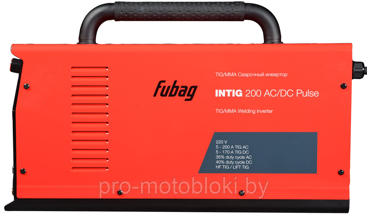 Инвертор сварочный аргонодуговой FUBAG INTIG 200 AC/DC PULSE - фото 4 - id-p158585356