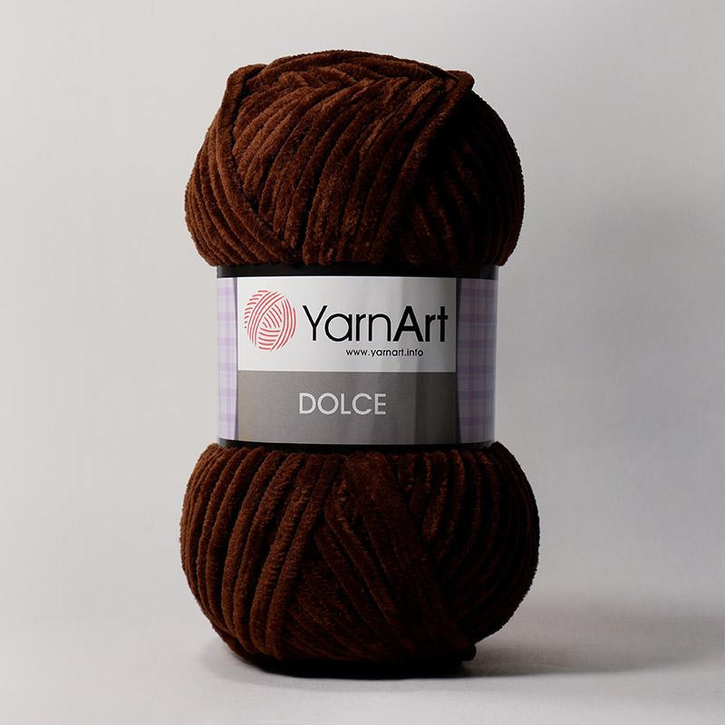 Yarnart Dolce цвет 775 горький шоколад / коричневый - фото 1 - id-p158591119