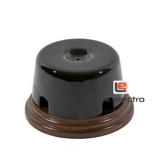 Распред. коробка малая 77х43 на подложке ф=92 IE "Арбат", коричневый