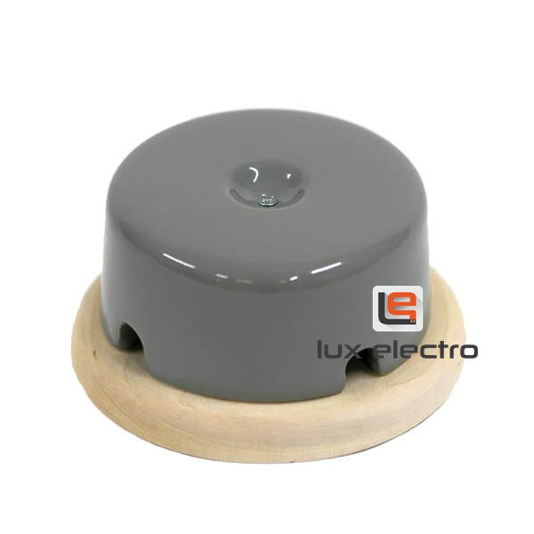 Распред. коробка 90х43 на подложке ф=110 IE "Арбат", серый