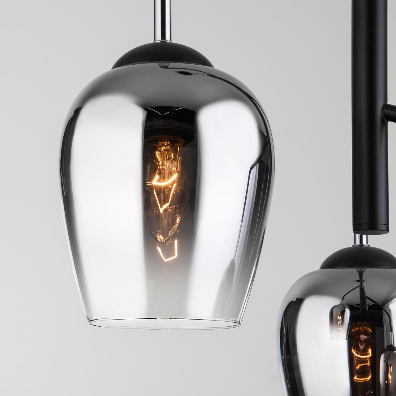 Подвесной светильник со стеклянными плафонами Eurosvet 50086/3 хром - фото 3 - id-p158595476
