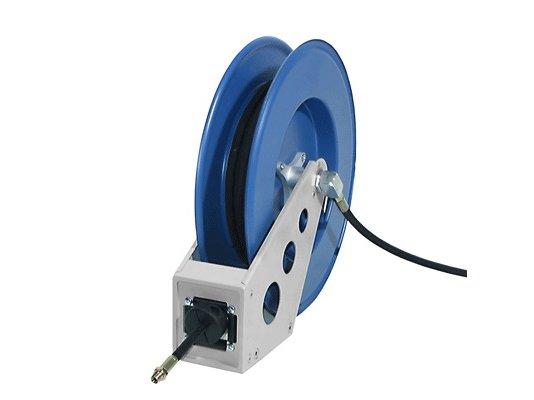 Катушка со шлангом для воды и воздуха открытая, монтаж стена/пол, 20 атм, 15 м арт. 29443