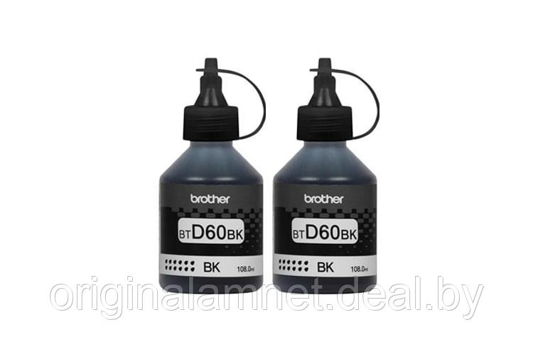 Оригинальные чернила для Brother BTD60BK Black (108 мл) - 2шт - фото 1 - id-p158607938