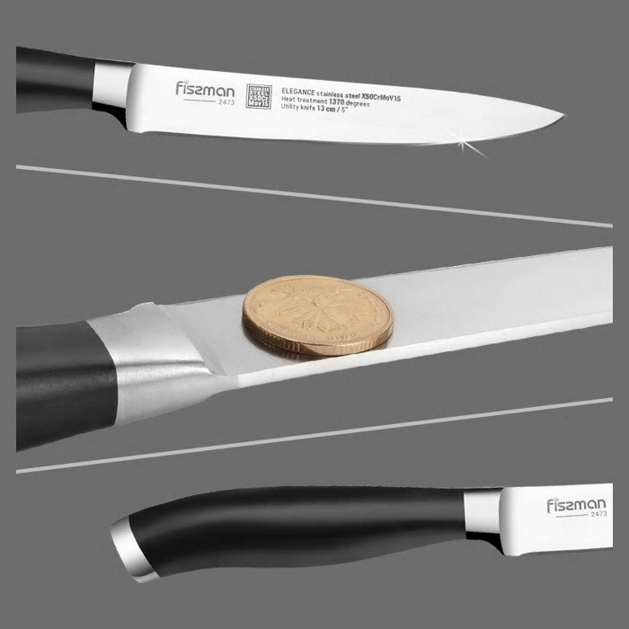 2909 FISSMAN Настенная магнитная планка для хранения ножей 38см - фото 3 - id-p158608417