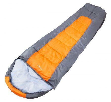 Спальный мешок ACAMPER BERGEN 300г/м2 (gray-orange) - фото 1 - id-p158625321