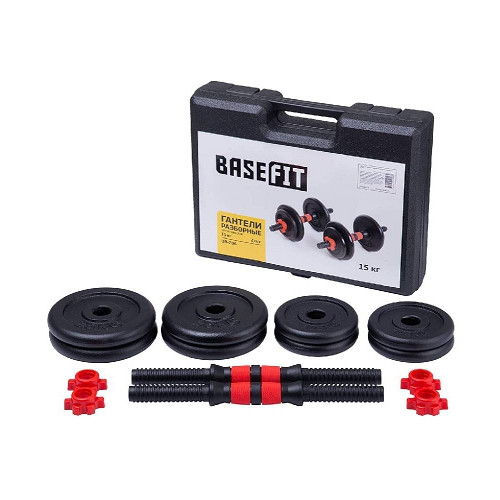 Гантели разборные в чемодане Basefit 15кг DB-706 - фото 1 - id-p158627722