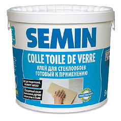 Клей для стеклообоев (стеклохолста) Semin Colle Toile de Verre, 5 кг