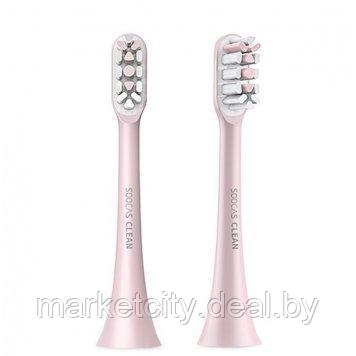 Сменные насадки для зубной щетки Toothbrush head for Xiaomi Soocare 2 шт X3 BH01 black/Pink/White - фото 1 - id-p158638200