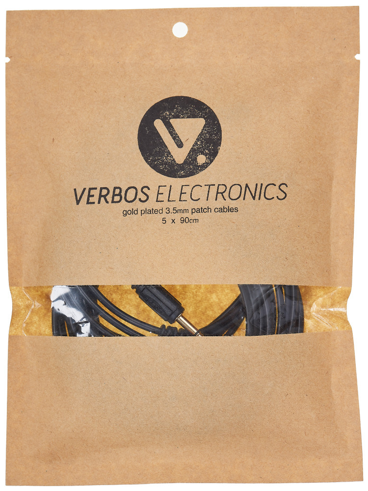 Набор патч-кабелей Verbos Cable 90cm (5-Pack) black - фото 1 - id-p158641337