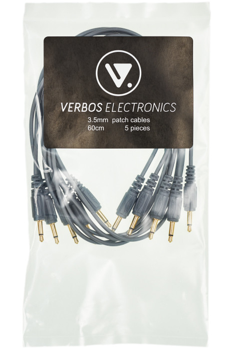 Набор патч-кабелей Verbos Cable 60 cm (5-Pack), grey