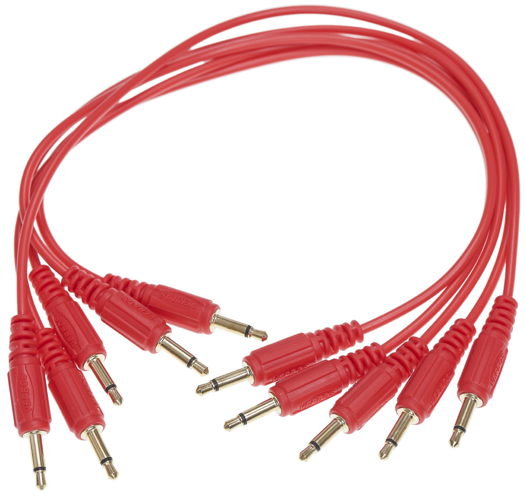 Набор патч-кабелей Verbos Cable 22cm (5-Pack), red - фото 2 - id-p158641731