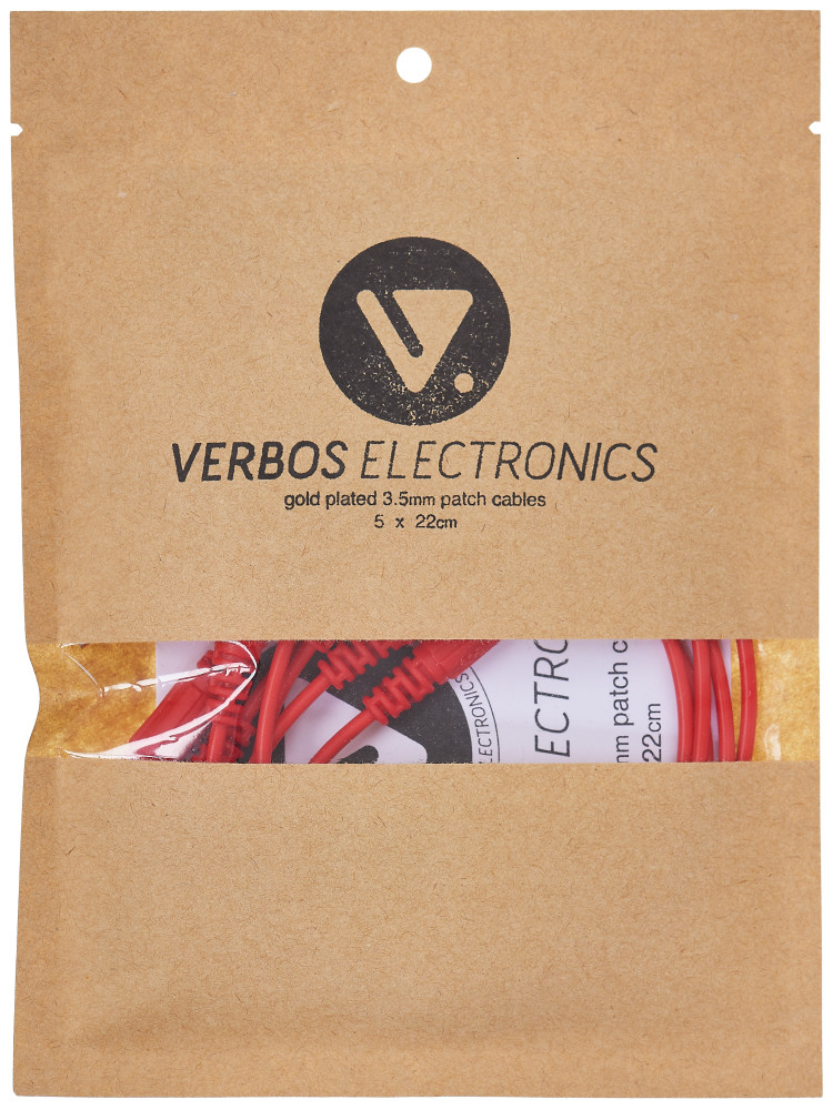 Набор патч-кабелей Verbos Cable 22cm (5-Pack), red
