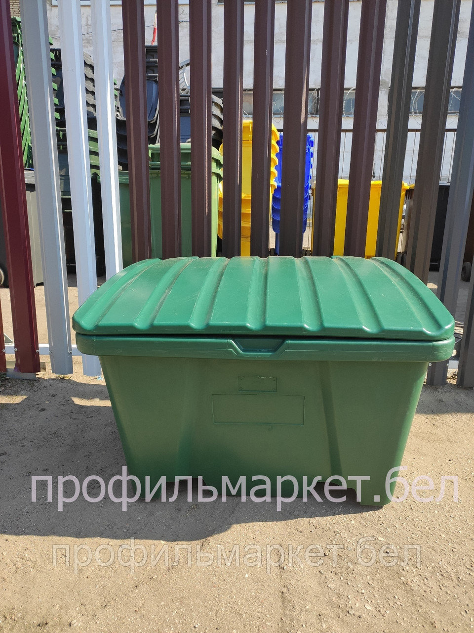 Ящик для песка и соли 200 литров зеленый - фото 1 - id-p158641876