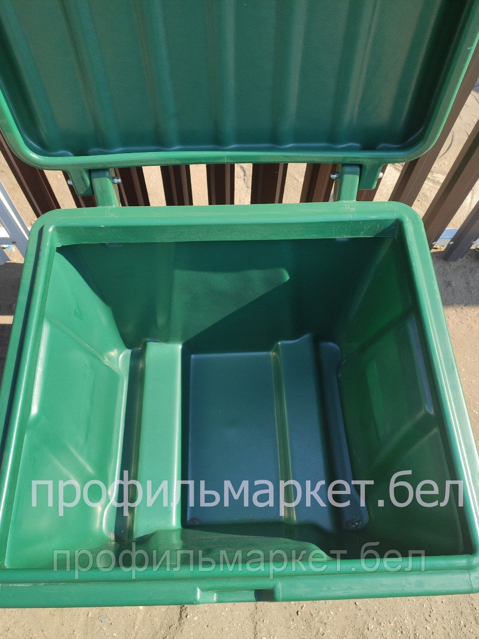 Ящик для песка и соли 200 литров зеленый - фото 5 - id-p158641876