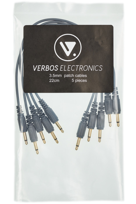 Набор патч-кабелей Verbos Cable 22 cm (5-Pack), grey