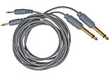 Набор патч-кабелей Verbos Adapter Cable 3,5 - 6,3mm 150cm (2-Pack), grey, фото 2