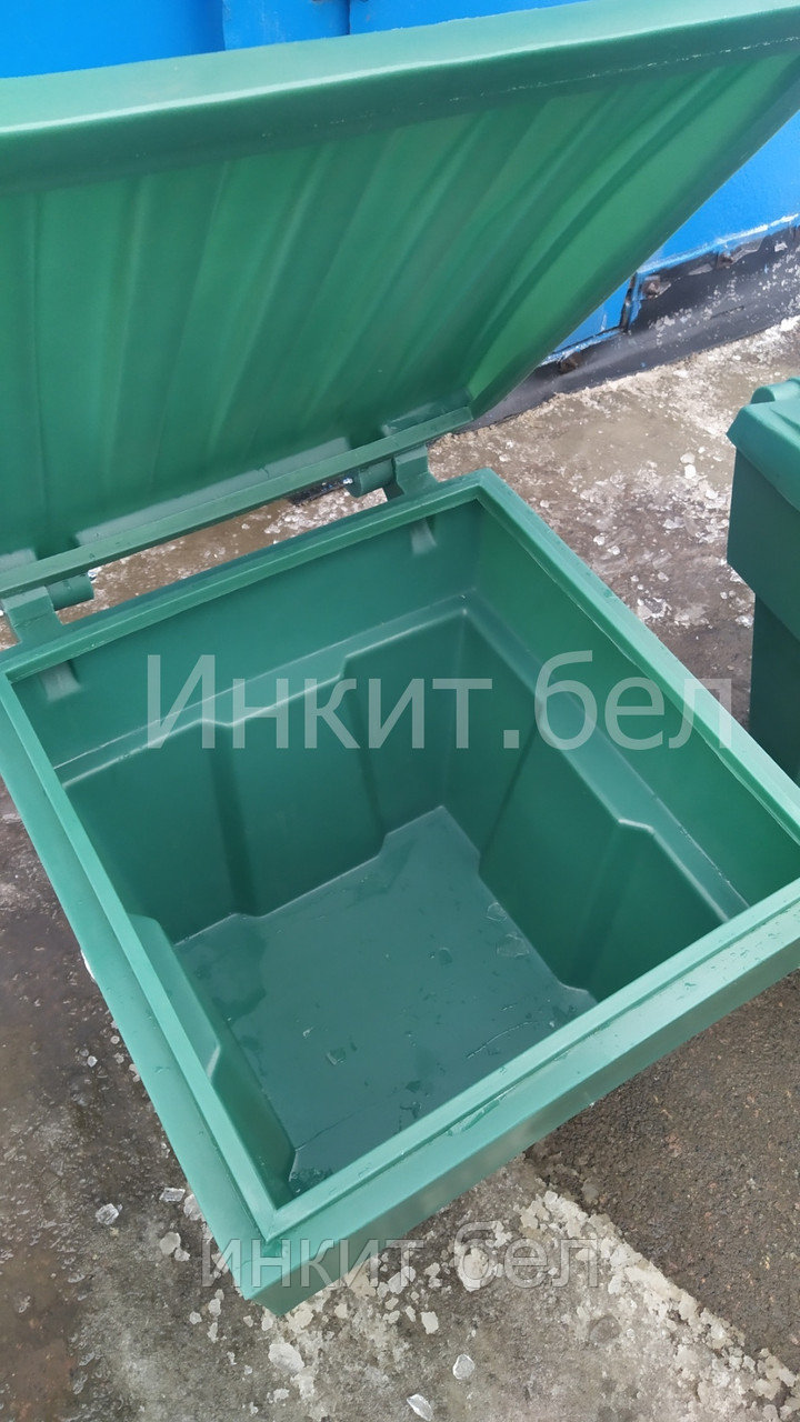 Контейнер для песка пластиковый 200 литров зеленый. Цена с НДС - фото 2 - id-p158657346