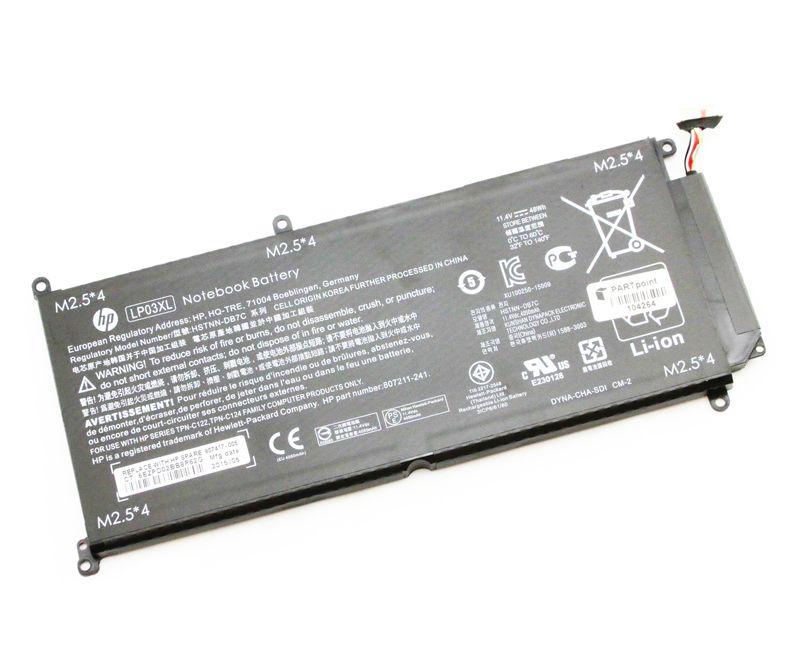 Оригинальный аккумулятор (батарея) для ноутбука HP Envy 15-AE001 (LP03XL) 11.4V 4800mAh