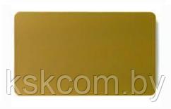 Бейдж субл. без окна 76x51 мм,  цвет золото.